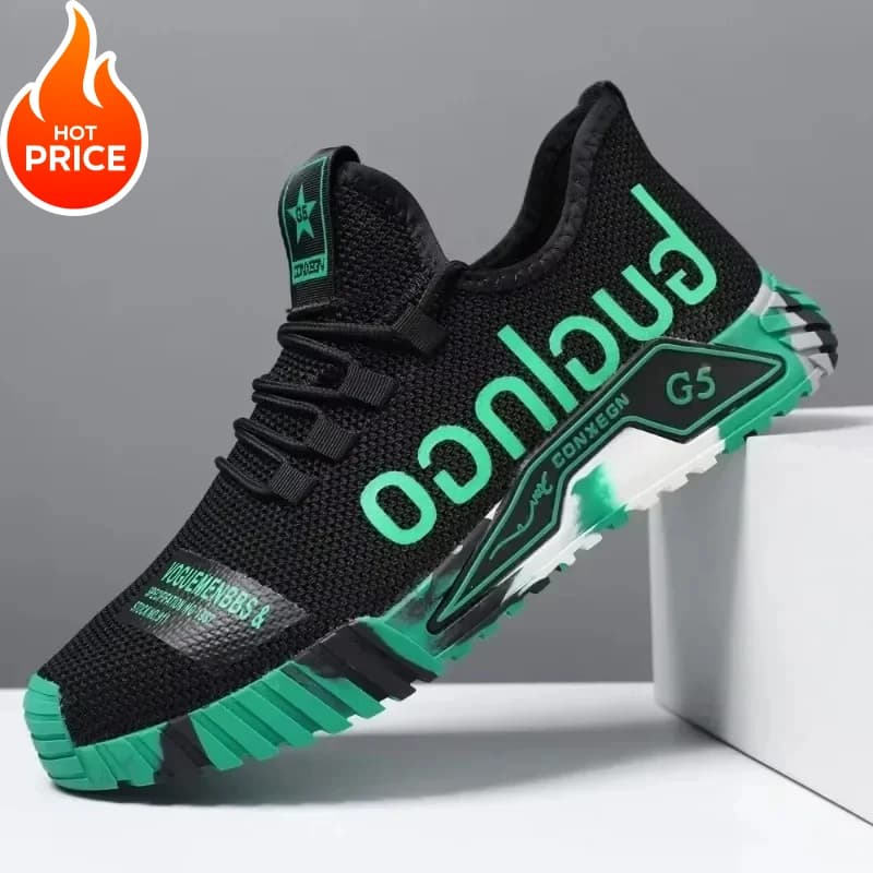 Gym New Vulcanized Lace-up Walking Sneakers Comfortable Wear-resistant Casual Shoes Walking Summer Mesh Flats Fashion Breathable