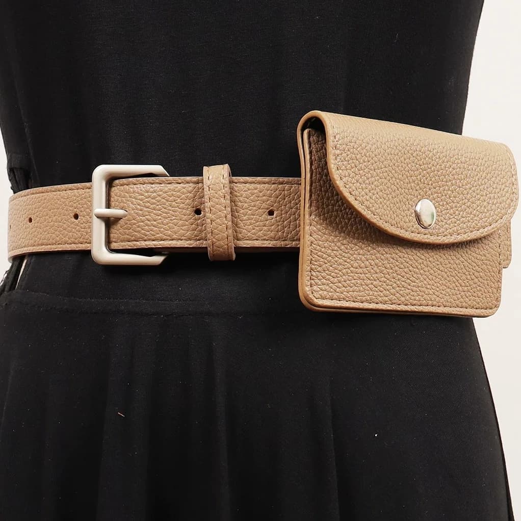 Nuovo Design 2026: Mini Marsupi con Texture Lychee per Ragazze, Cintura Regolabile con Portamonete e Borsa a Tracolla da Viaggio