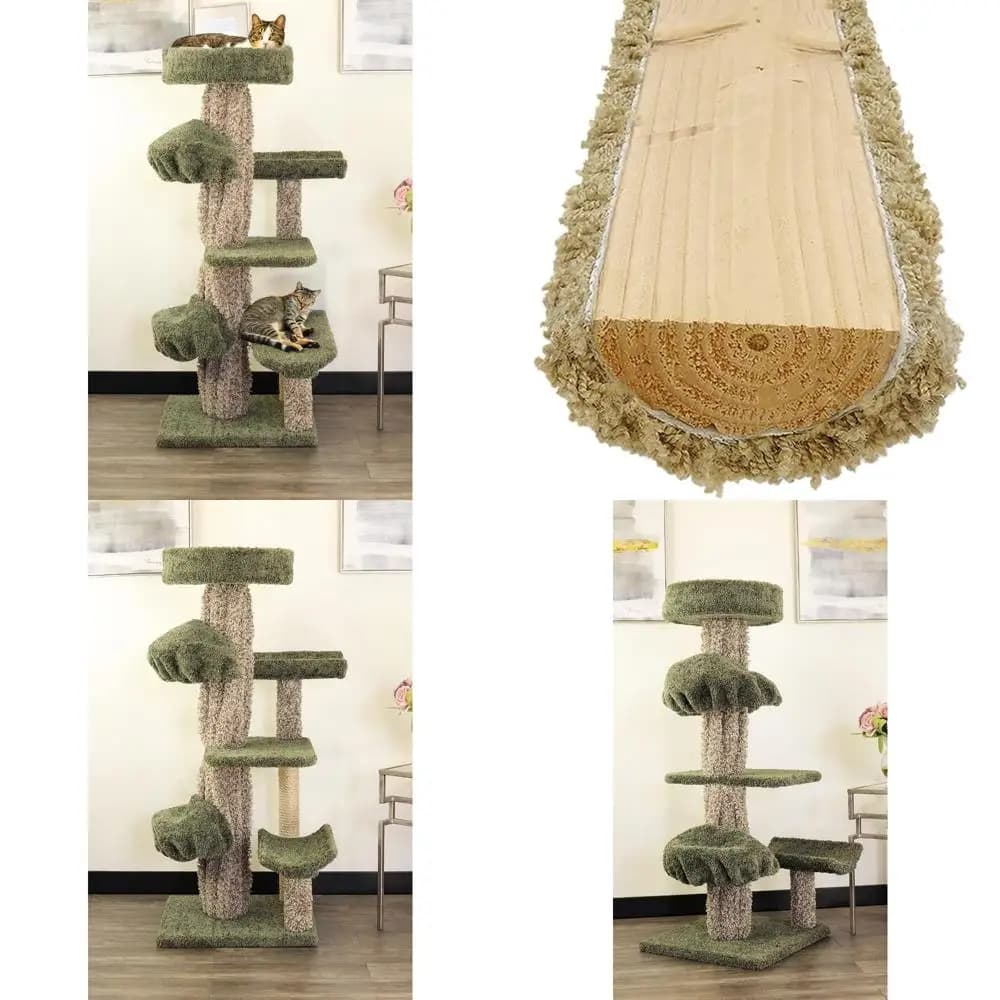 innovativo albero per gatti multilivello con graffette