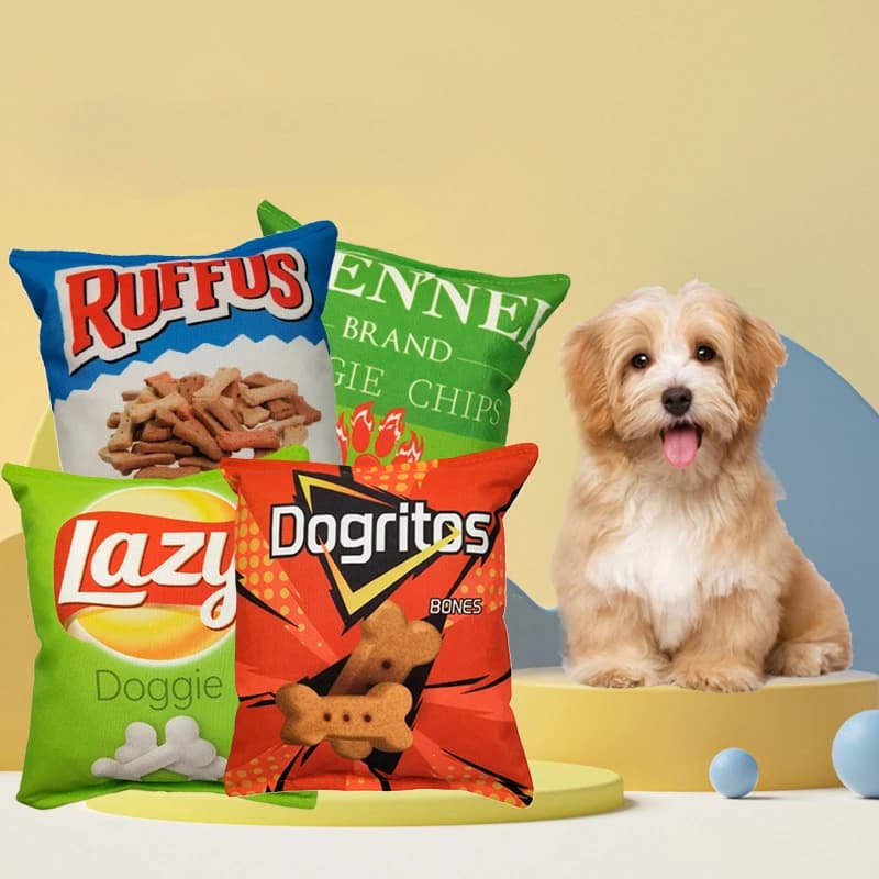 Divertenti patatine fritte Giocattoli per cani Interazione Masticare Molari Peluche Giocattoli per cani Resistenza ai morsi Denti puliti Cavità orale Giocattoli per cuccioli Accessori per animali domestici