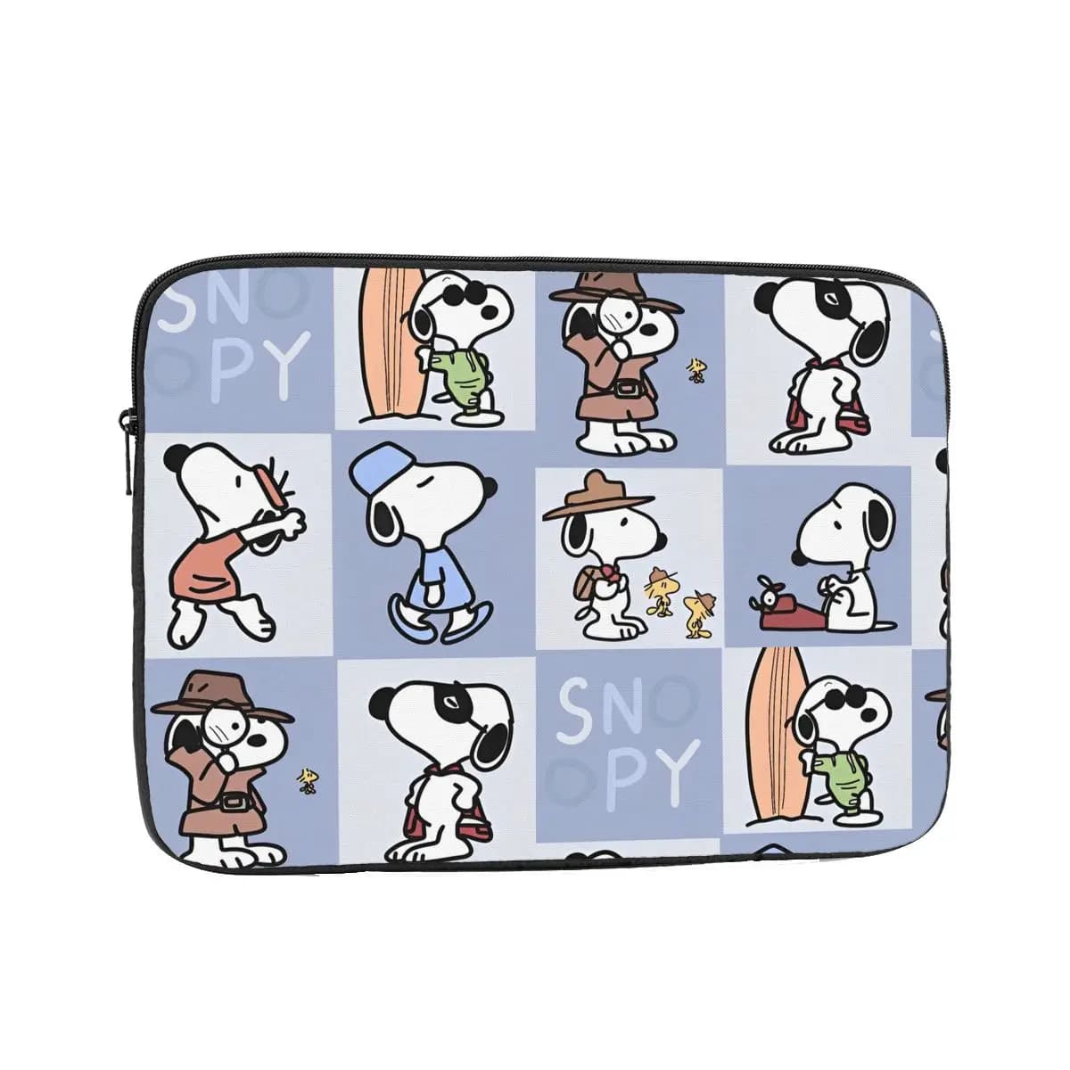 Shockproof Case 12 13 15 17 Inch Men Women Snoopys Pattern Laptop Sleeve Case Cartoon Notebook Bag Case