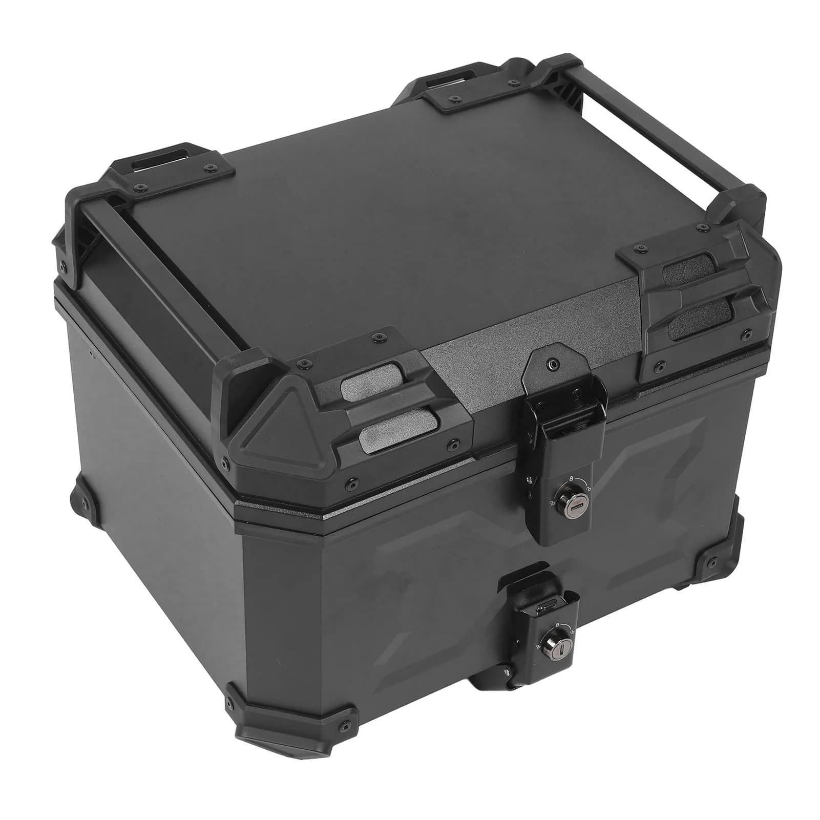 Cassetta superiore per moto da 45 litri Custodie per attrezzi per bagagli posteriori impermeabili universali Tronco Tour Box con piastra a sgancio rapido