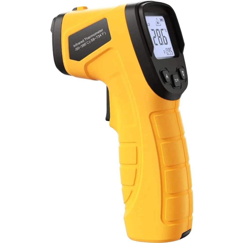 Termometro Pistola Temperatura digitale Termometro laser Pistola Termometro a infrarossi Temperatura di calore portatile con display LCD