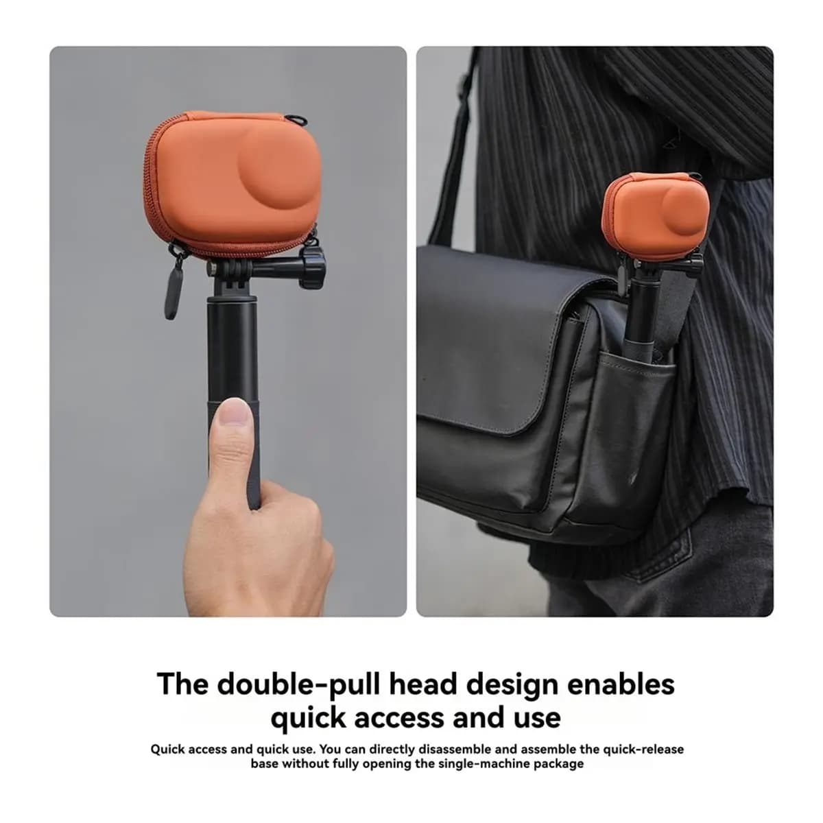 FLASH SALE-For ACTION 6 Storage Bag Camera Accessories Storage Case Shockproof Portable Handbag Black