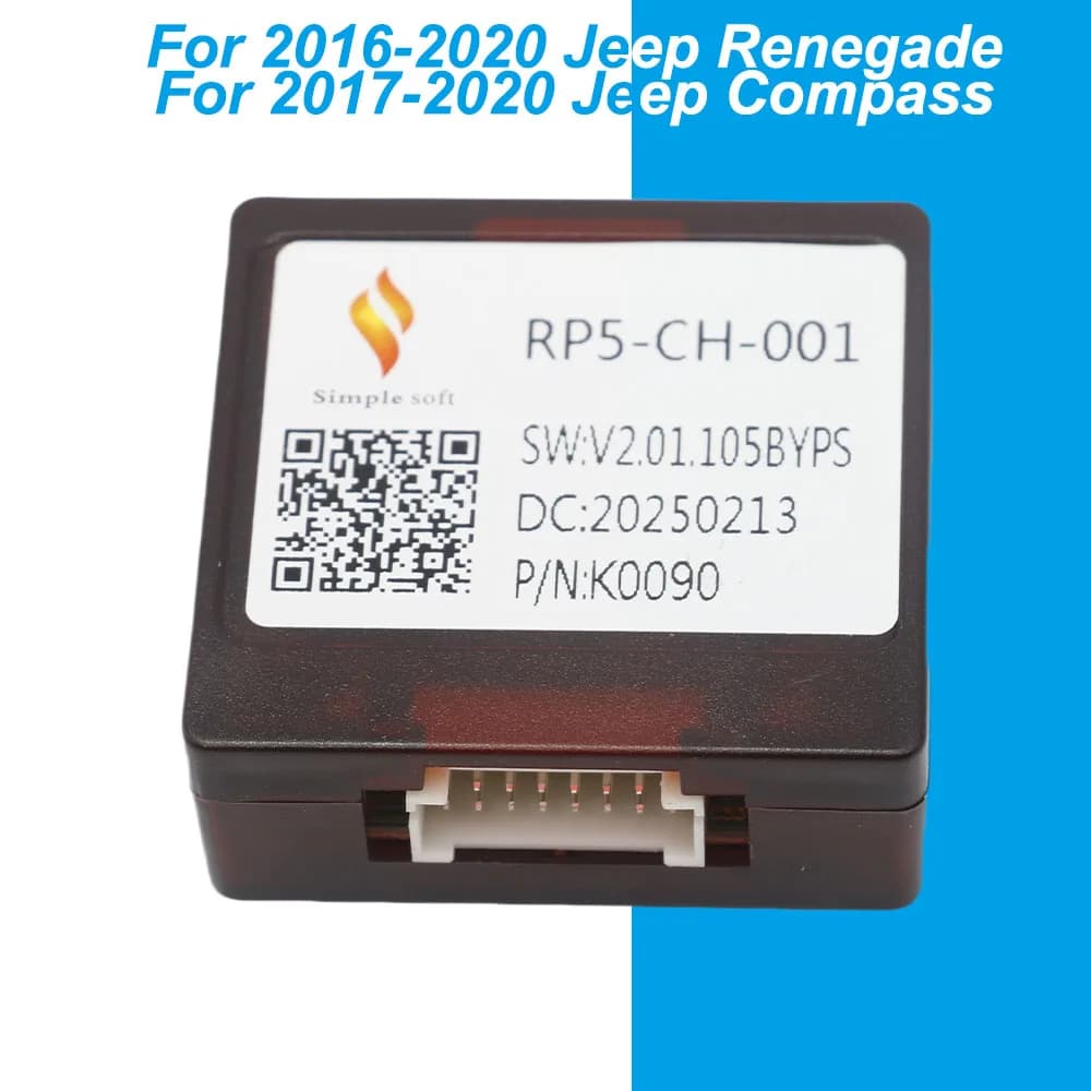 caja adaptadora Canbus de Radio para coche, decodificatore Multimediale per Jeep Renegade Compass 2016-2020,RP5-CH-001/CH-SS-06A