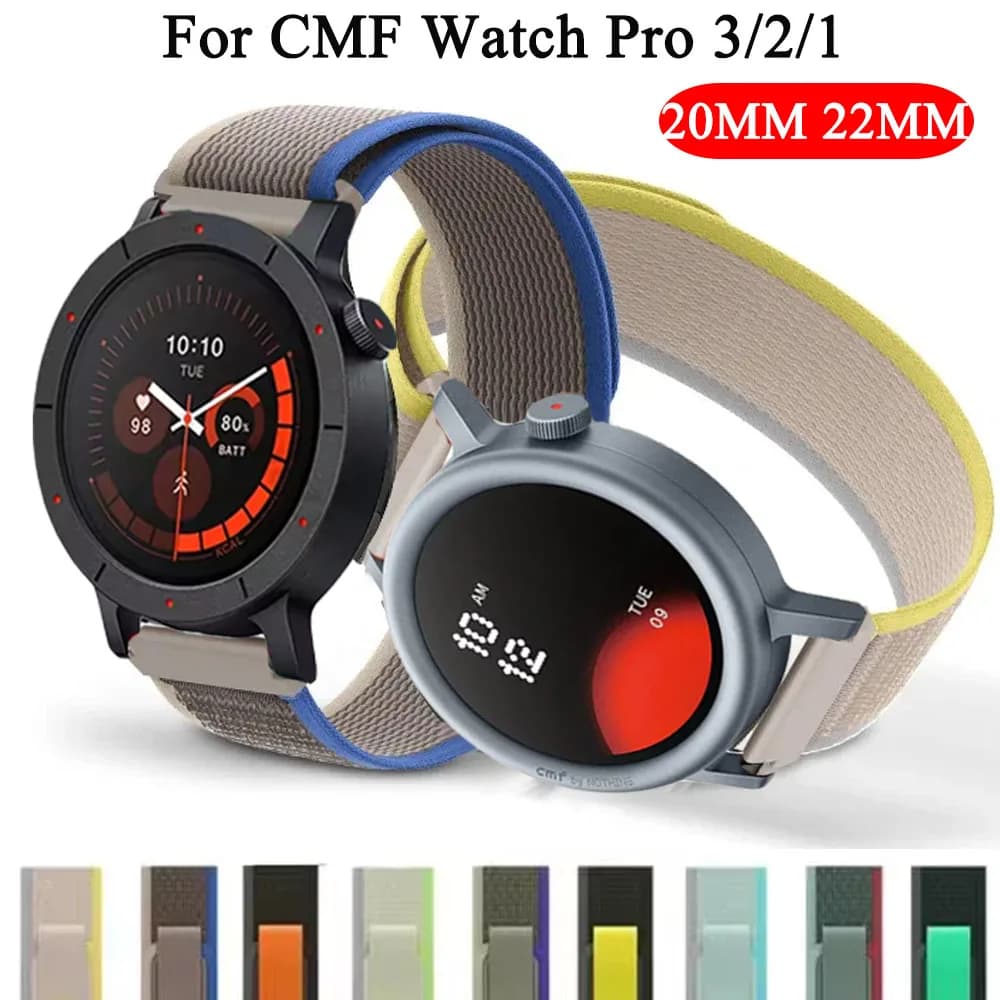 Cinturino Trail Loop da 20/22mm per CMF di Nothing Watch Pro 3/2/1 Bracciale sportivo in nylon morbido per cinturino Xiaomi Watch S4 S3 S2 S1