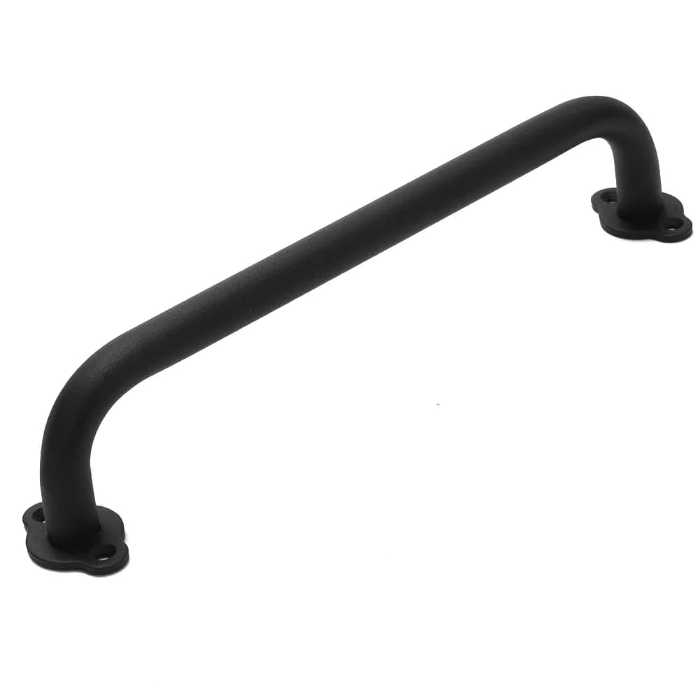 Manopole per porte Set di maniglie a filo per porte in acciaio al carbonio nero opaco elegante e robusto per cancello della stalla Design sicuro per bambini