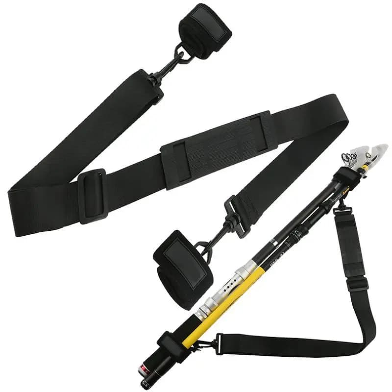 Cinghia regolabile per canna da pesca, tracolla antiscivolo per canna da pesca, cinghia in velcro per canna da pesca, cinghia portatile multifunzionale per canna da pesca