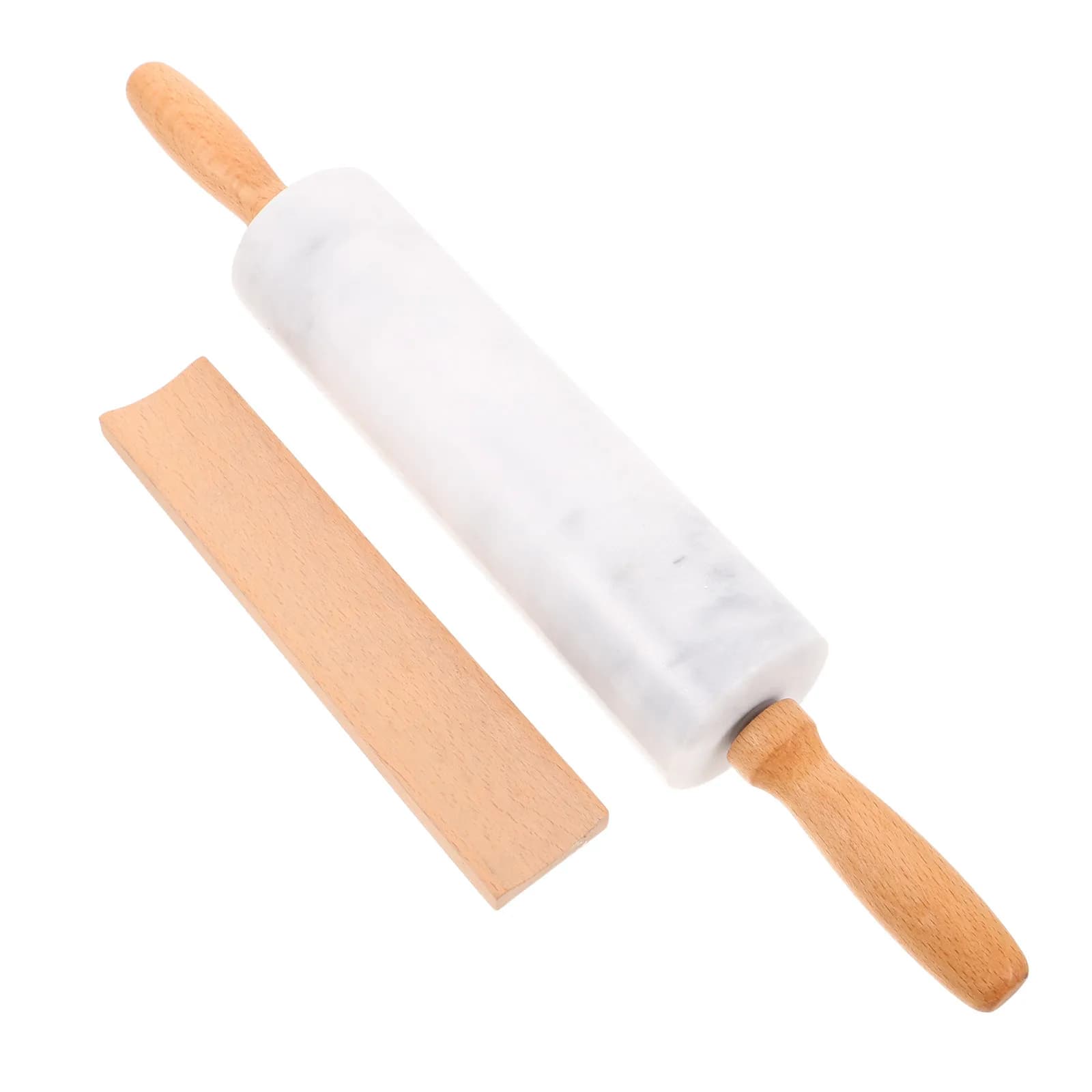 Set di 3 Mattarelli in Marmo Resistenti per Impastare, Superficie Antiaderente, Ideali per Croste di Torte e Pasta