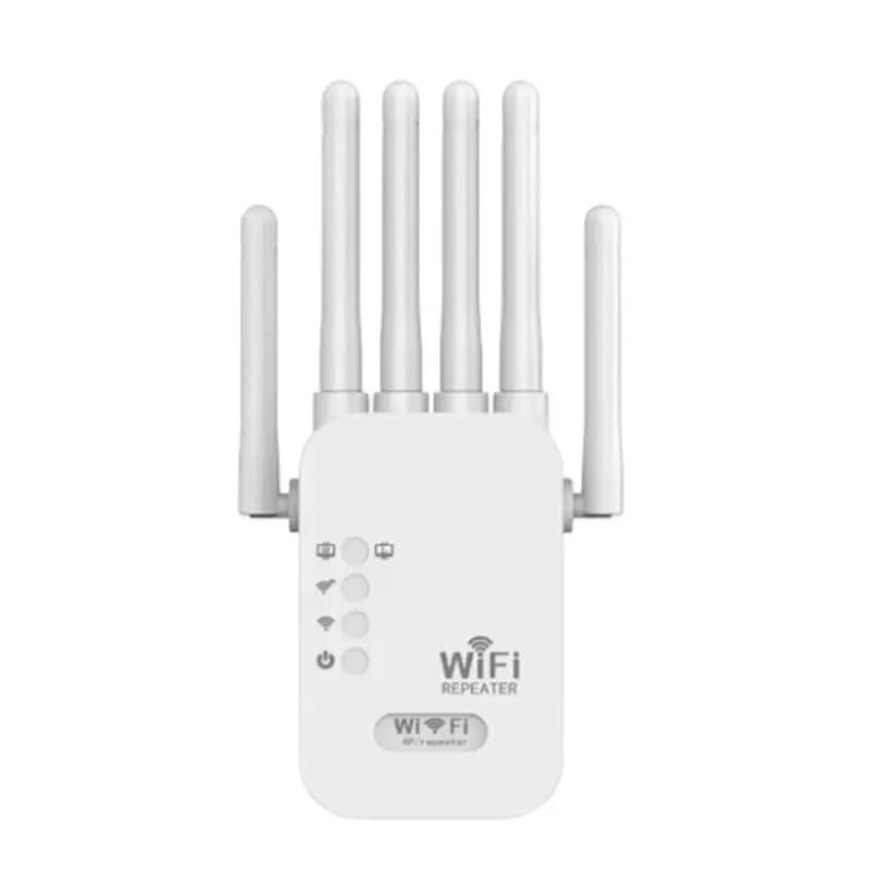 Ripetitore Wi-Fi Wireless AT82-1200Mbps Dual Band 2.4G 5G, Amplificatore Router Wi-Fi a Lungo Raggio, Booster di Segnale con Spina EU