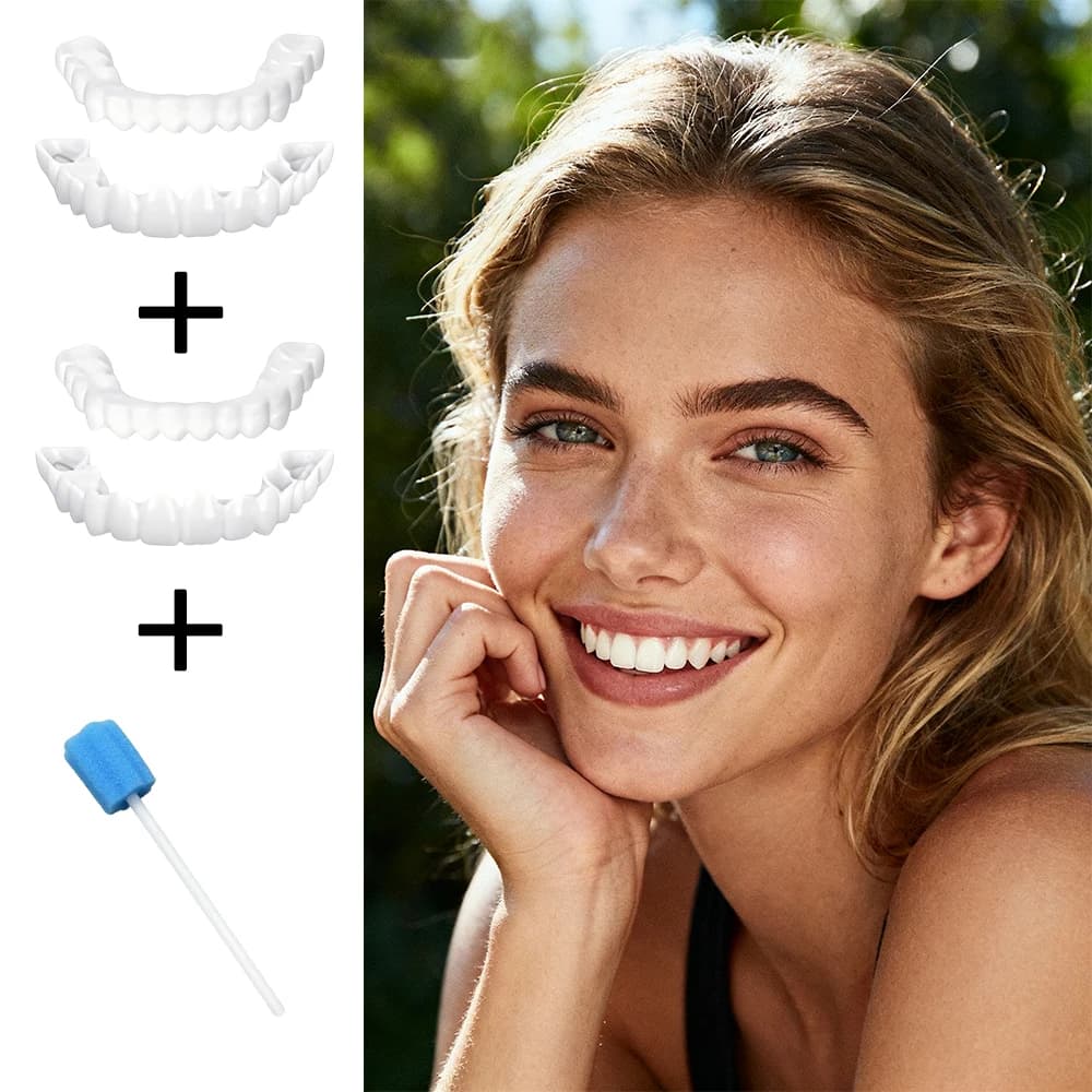 Daily Makeup Teeth Veneers, Instant Smile Whitening Cover, Perfect match daily look to boost personal H2931