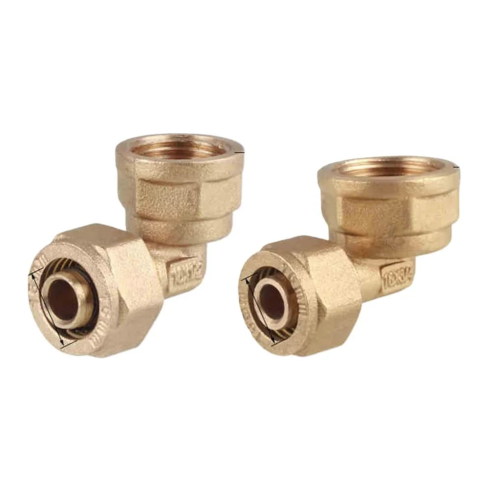 2pcs Brass-plated Aluminum-plastic Pipe Fittings For Solar And HVAC Systems Garden Accessories Hose Connector Gardening Products