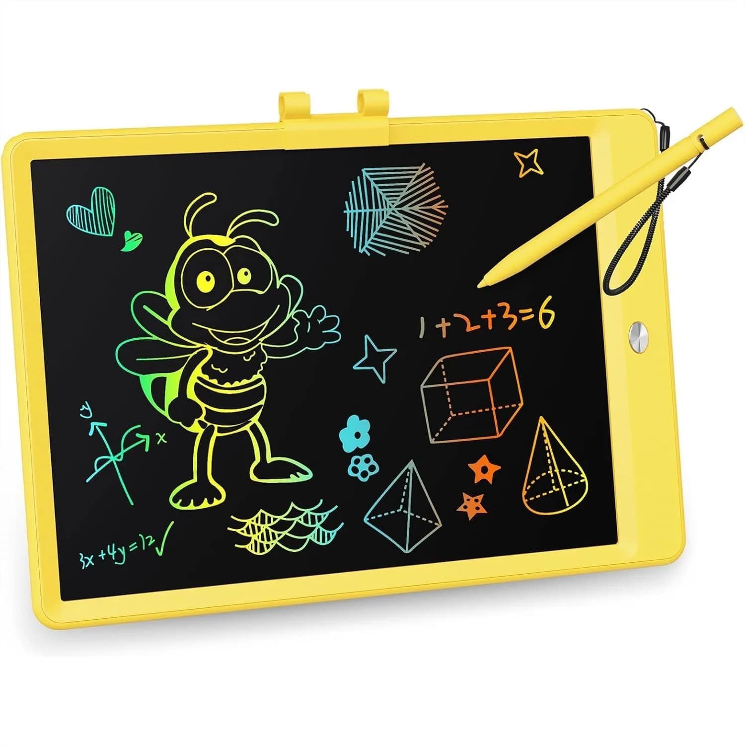 Tavoletta LCD da 10 Pollici per Bambini, Lavagna Colorata con Funzione Cancellabile, Giocattolo Educativo per Disegno per Bambini e Bambine dai 3 ai 6 Anni