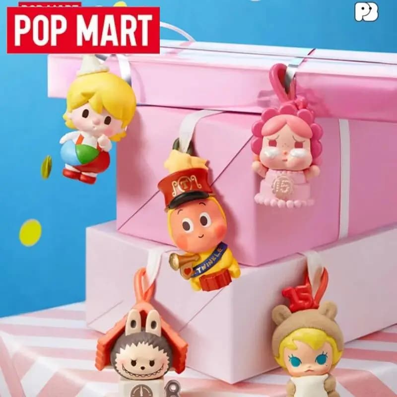 POP MART POP BEAN Celebrazione del momento POPMART Serie del 15esimo anniversario Scatola cieca Giocattoli Bambole Cute Anime Action Figure Guess Bag