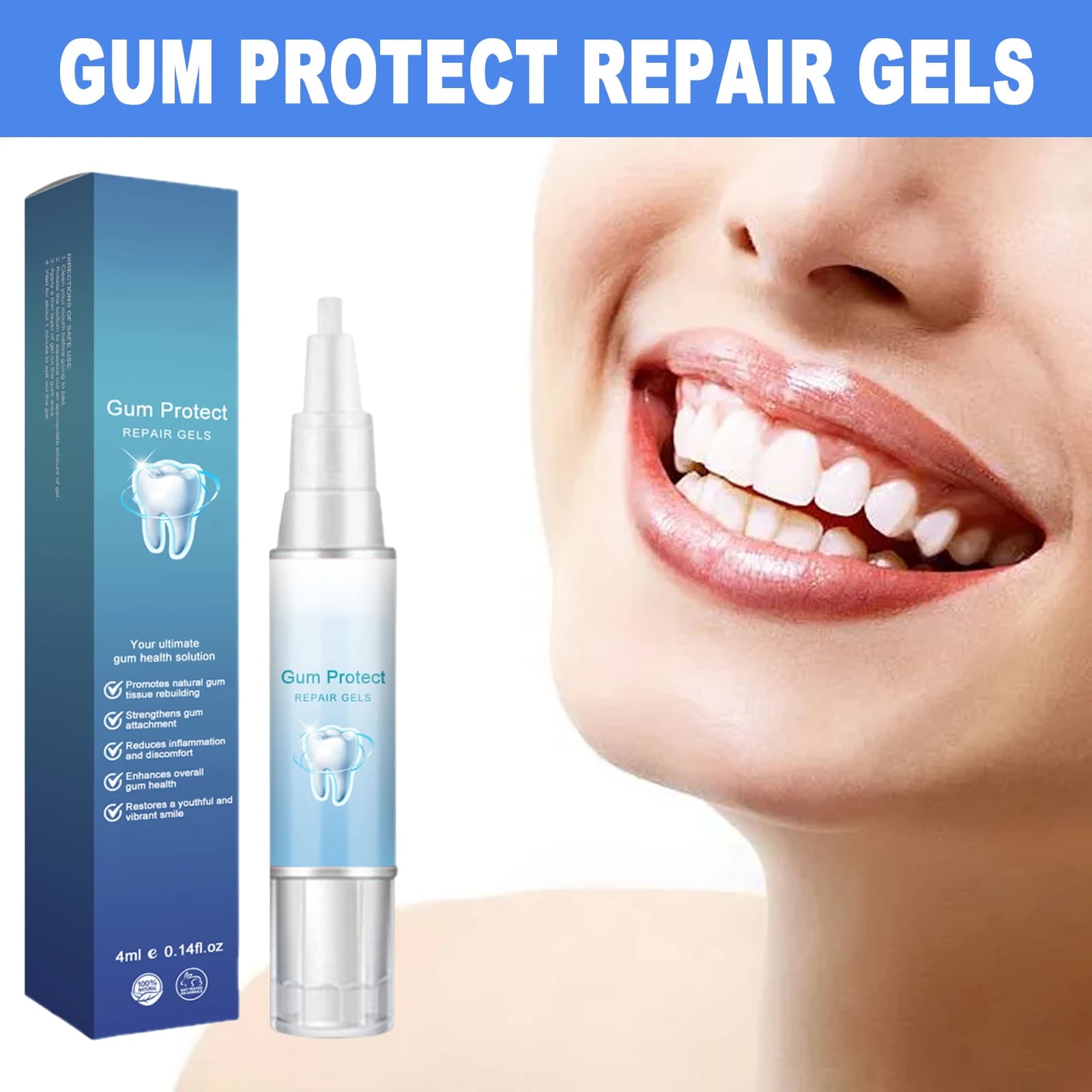 Gel per la cura dei denti Delicato gel detergente per i denti, rimuove efficacemente ingiallimento, macchie, placca e sporco, per una cura orale fresca e duratura.