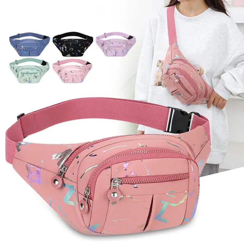 Unisex Men's and Women's Multifunctional Waist Bag, Shoulder Bag, Shoulder Bag, Waist, Side Shoulder