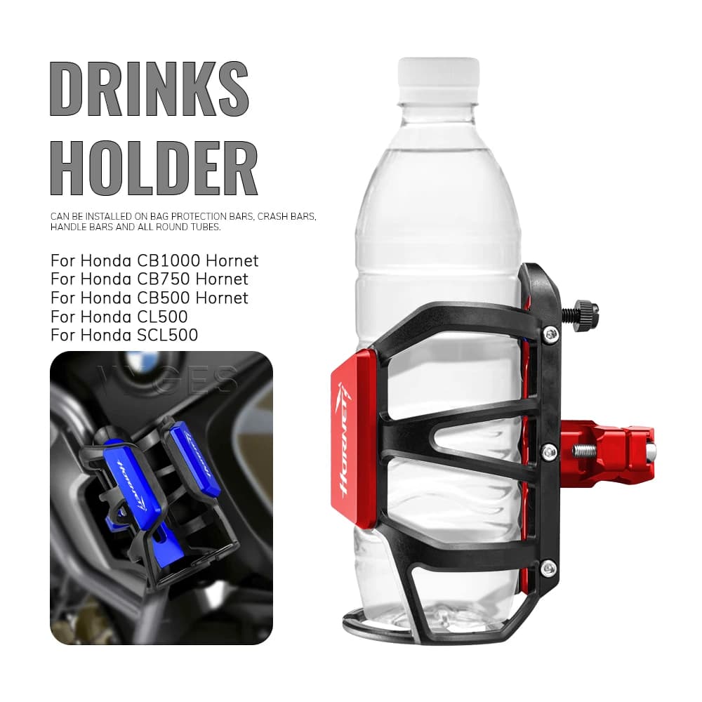 Motorcycle Beverage Water Bottle Cage Drinks Holder Water Cup Holder For Honda CB1000 CB 1000 CB750 CB500 Hornet CL500 SCL500