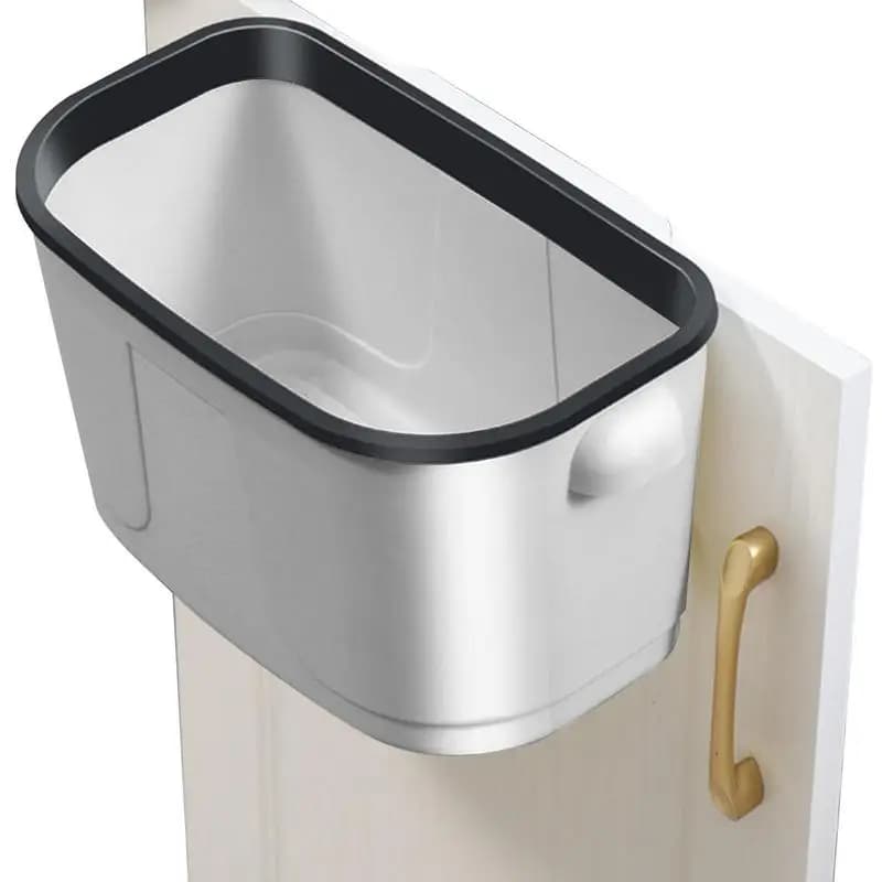 Cestino per rifiuti sospeso per cucina con design salvaspazio Cestino per rifiuti da cucina piccolo Cestino per compost da cucina autoadesivo