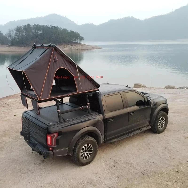 Hongsheng Products Aluminum Hard Shell Rooftop Tent, Portable Camping Gear for Offroad & Camper Van