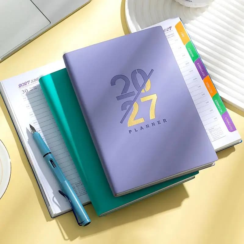 2027 English Time Management Planner Notepad Wear-resistant Efficiency Task List Notebook for Project Planning