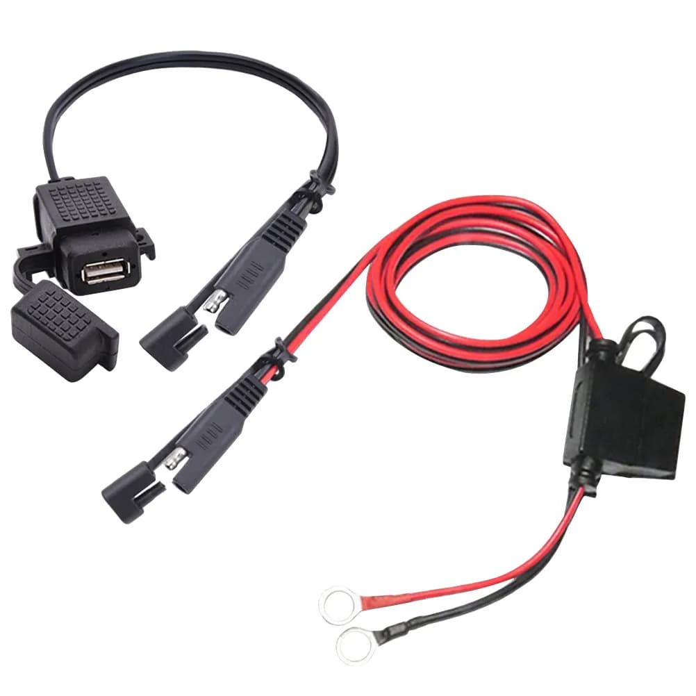 Sae to USB Motorcycle Charger Charge Interface Compatible Smartphones Tablets and USB Devices Universal Voltage