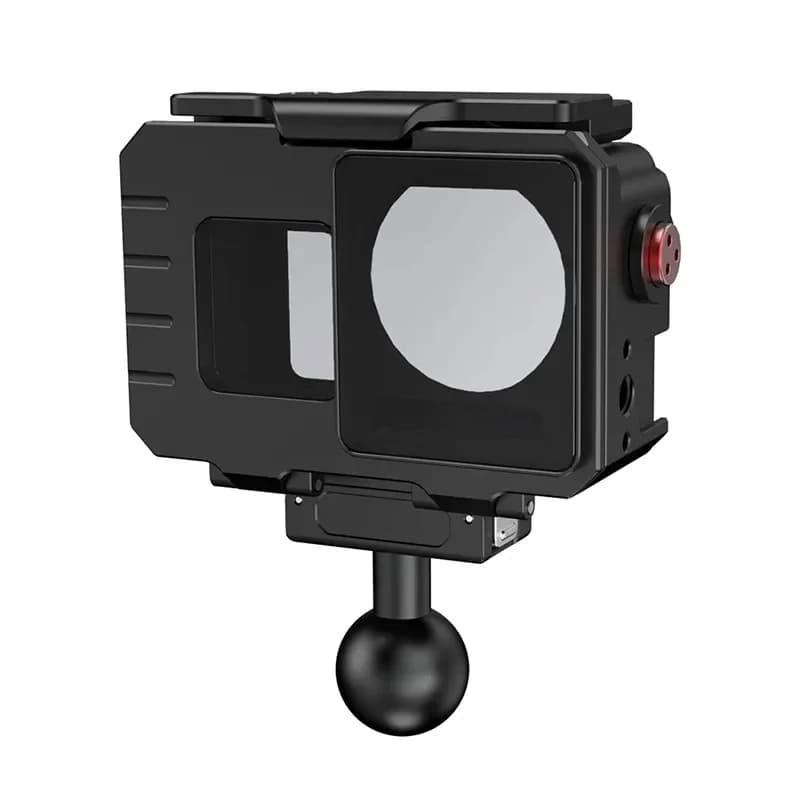 Custodia Impermeabile Subacquea in Lega di Alluminio 80M per Fotocamera DJI OSMO Action 5 Pro 4 3, Guscio Protettivo per Vlog Subacquei