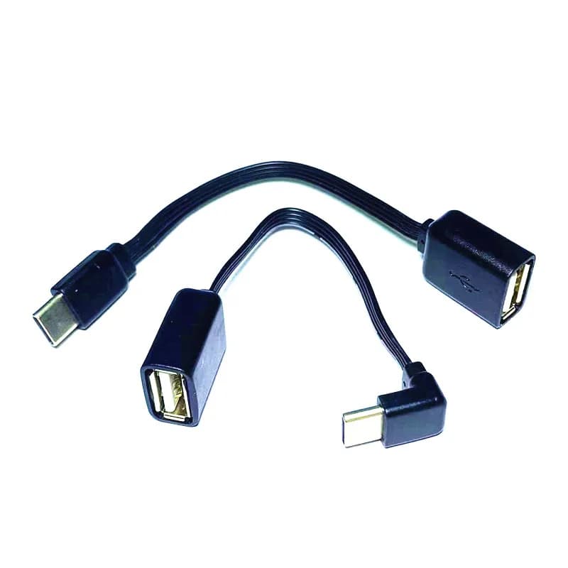 USB-C type c Flat to OTG USB cable Suitable for phones and computers function on TYPE-C 90 degree male to USB 2.0 female adapter