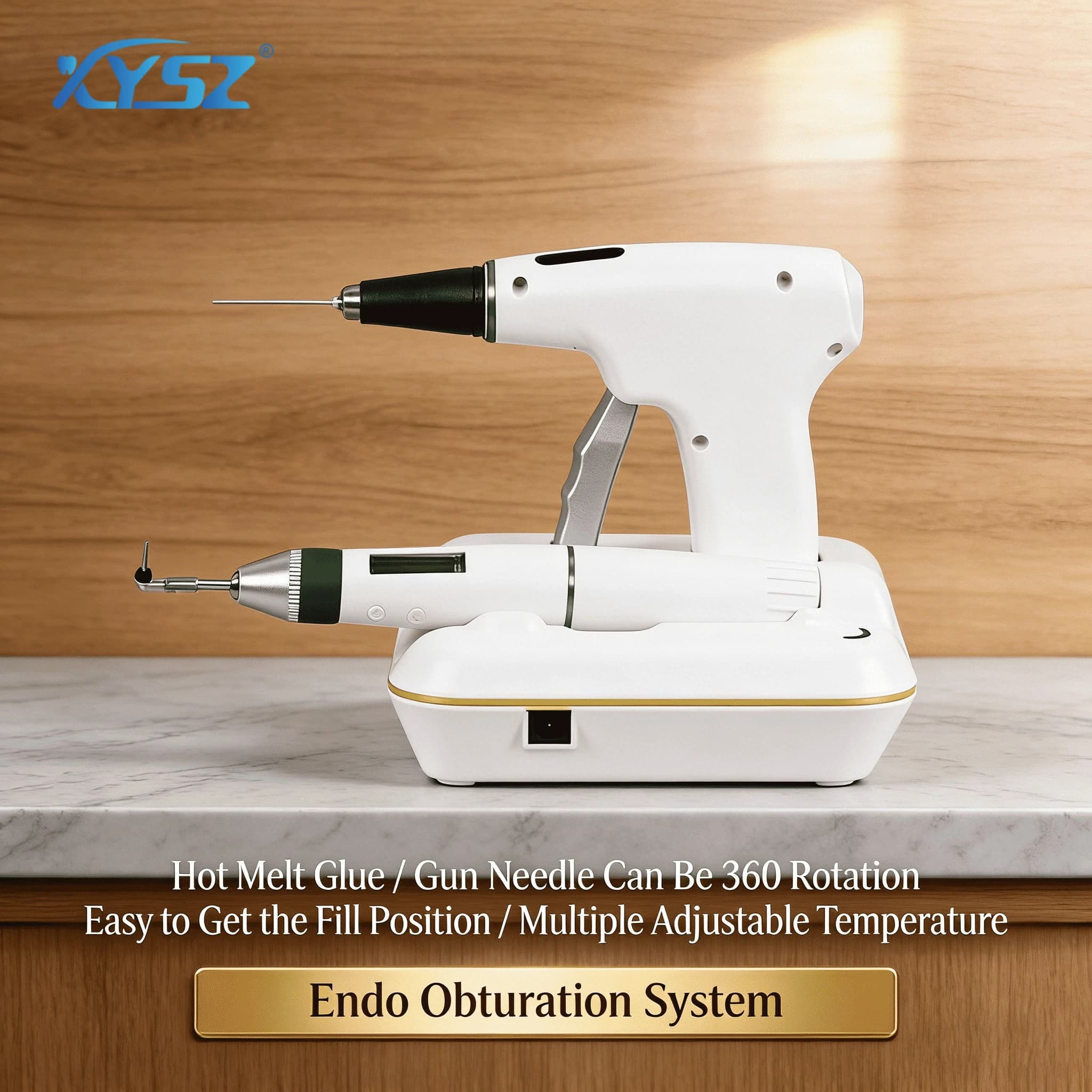 XYSZ Sistema di Otturazione Endodontica Wireless 2 in 1: Penna e Pistola per Colla a Caldo, Apparecchio per Guttaperca Riscaldato, Strumenti per il Controllo della Temperatura