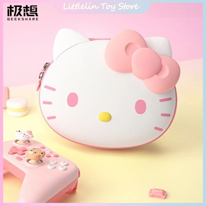 Borsa portaoggetti originale Sanrio Hellokitty Gamepad Ps5/Nspro/Xbox Borsa a tracolla Borsa per pendolarismo Cartoon Console di gioco Accessori regalo