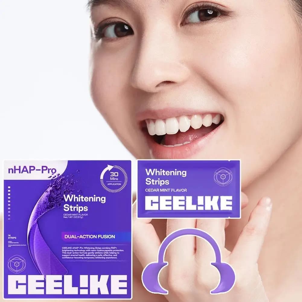 Strips for EECLIKE nHAP-Pro Purple teeth, PAP+ Cedar menu for Deep Cleansing and Removing Macchie, Oral Care Delicate and Illuminant in 30 Minutes
