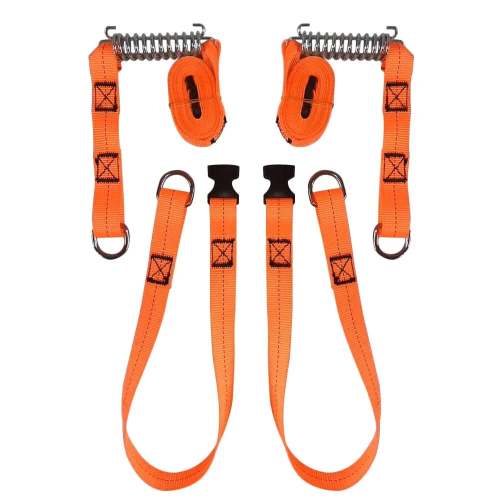 A Pair Awning Fixing Kit-Durable Straps Anti-Wind Springs & Hooks Accessories For Tent Stabilization In RV Camping Caravana