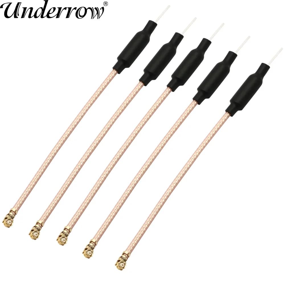 5 pz 5.8G 3DB UFL Omni Direzionale 65mm Ottone Morbido FPV Antenna RG178 per RC FPV Racing Freestyle Tinywhoop Droni Parti FAI DA TE