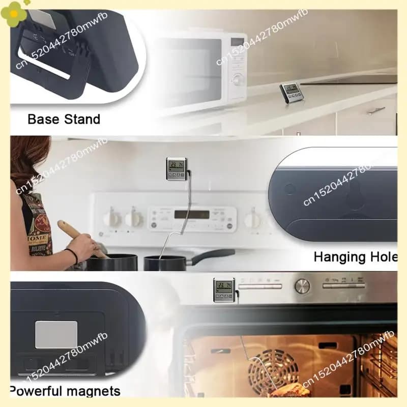 LDHL TP710 Digital timer food thermometer Temperature meter with timer function Meat probe Electronic barbecue kitchen tools