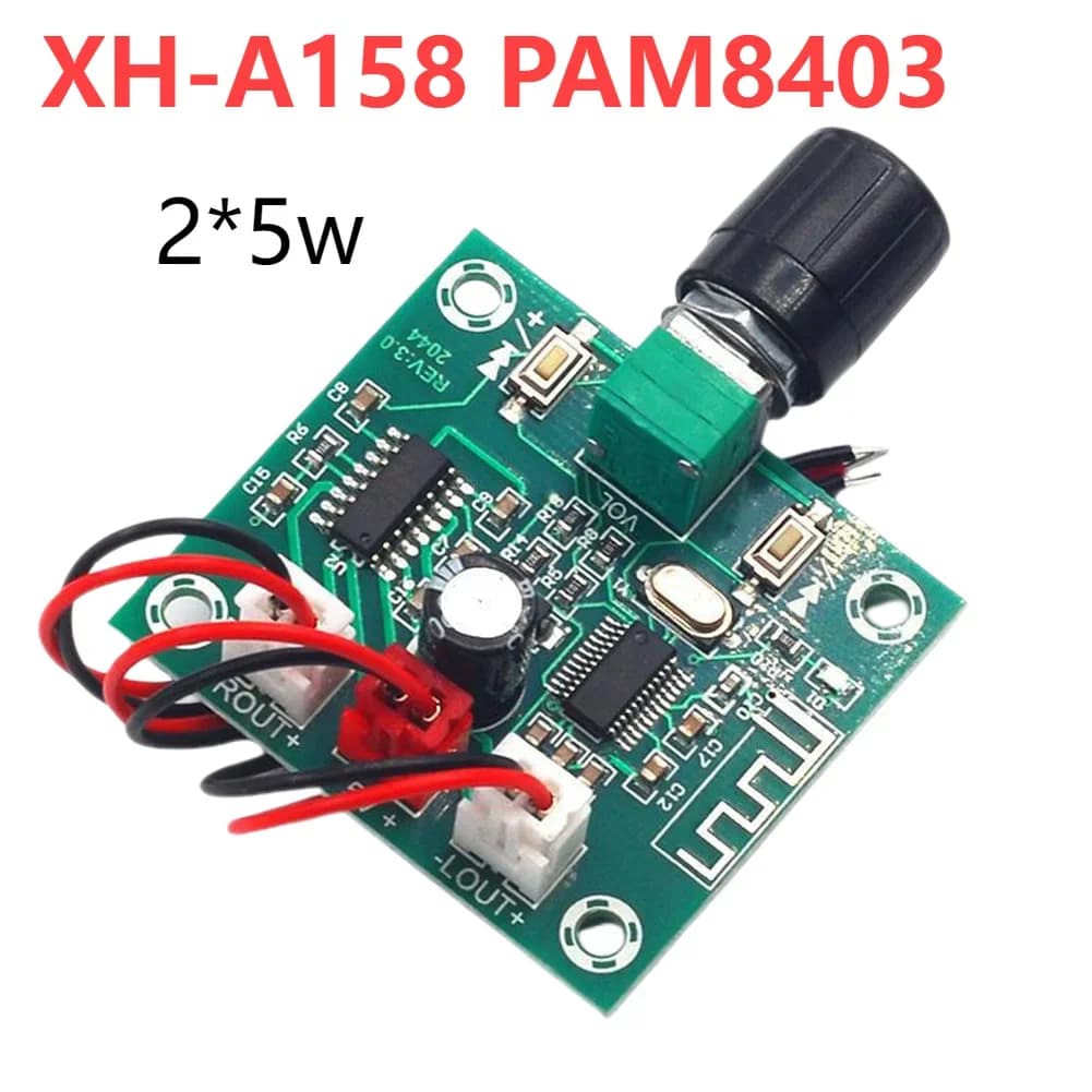1-2 pz. Scheda Amplificatore Audio PAM8403 Ultra Nitida Compatibile Bluetooth 5.0 per Altoparlante Wireless Fai-da-te DC5V