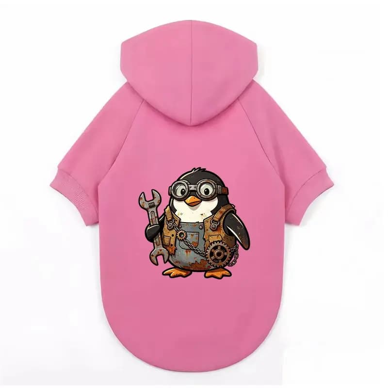 Cute Penguin Dog Hoodie, Breathable Warm, Pet Autumn Winter Wear.