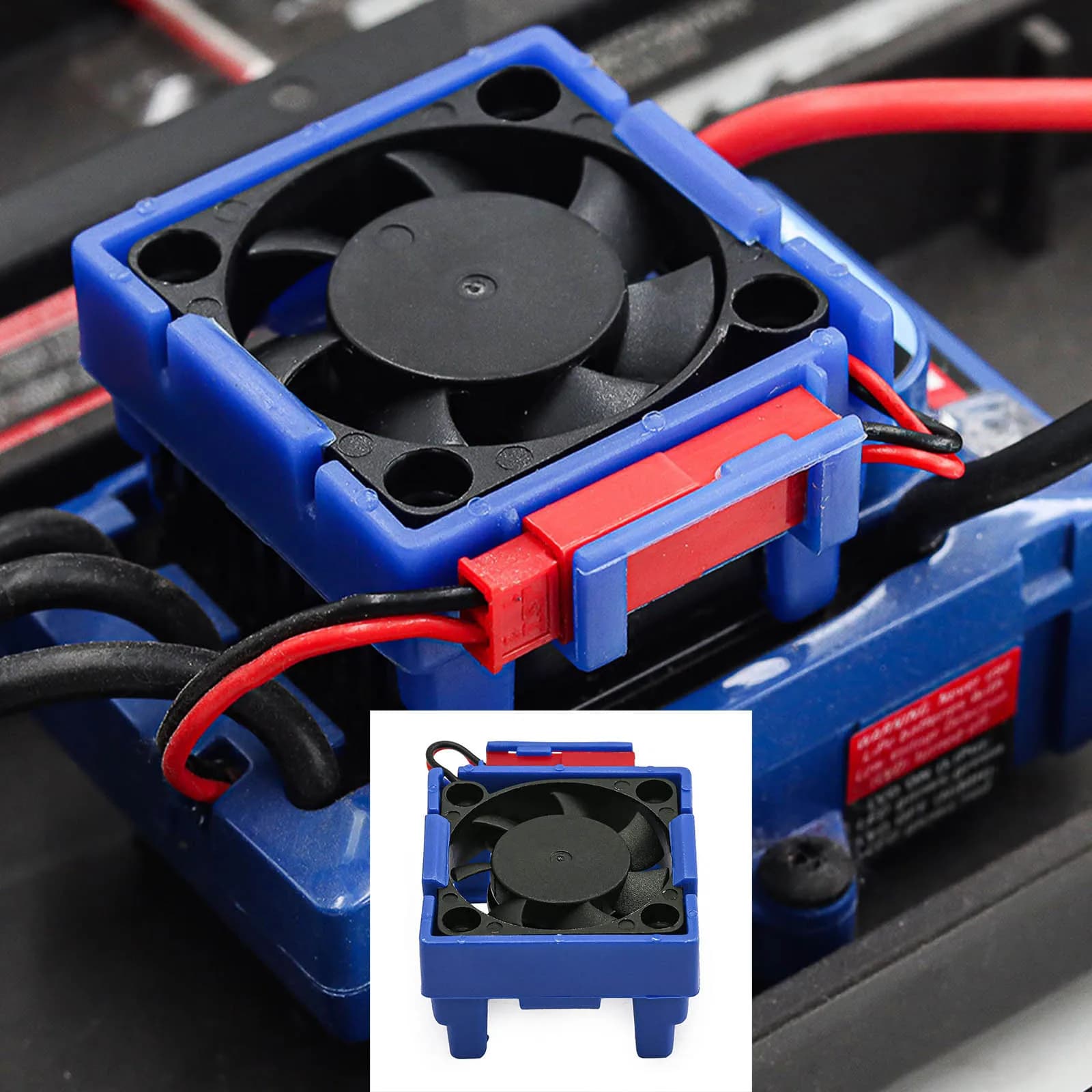 Ventola di raffreddamento ESC VXL-3S VXL-4S con dissipatore di calore per Traxxas Slash Rustler Stampede Bandit 2WD 4X4, protezione dal surriscaldamento, Velineon Mot
