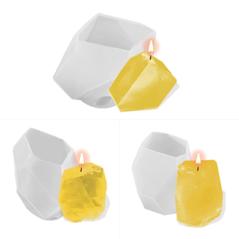 Stampo in Silicone per Creazione Gioielli Fai da Te, Stampi in Resina Epossidica UV a Forma di Pietra Irregolare per Fiori Essiccati e Artigianato Decorativo