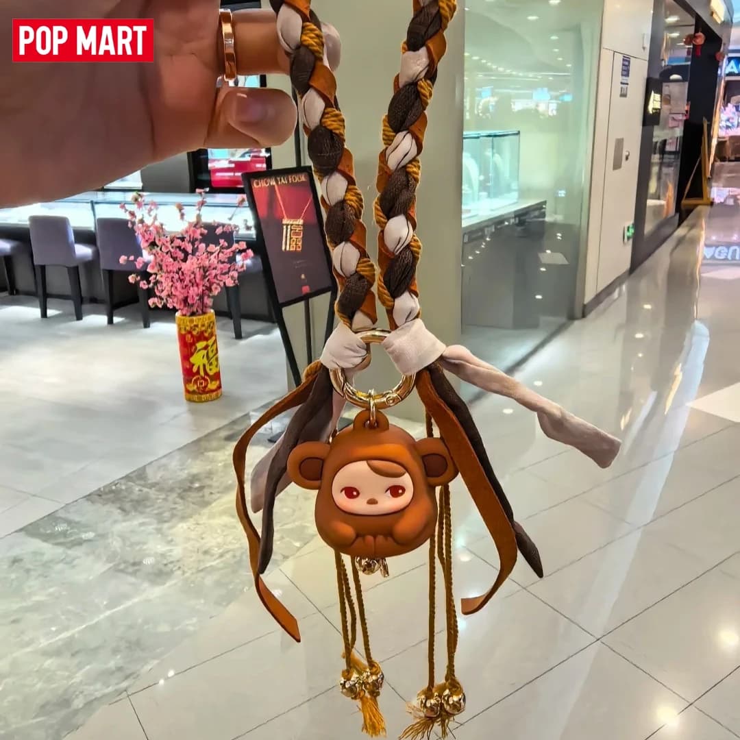 Originale POP MART PUCKY TAP TAP BABIES Serie Blind Box Portachiavi Ciondolo Statuetta Anime Ornamenti Collezione Regalo di Capodanno
