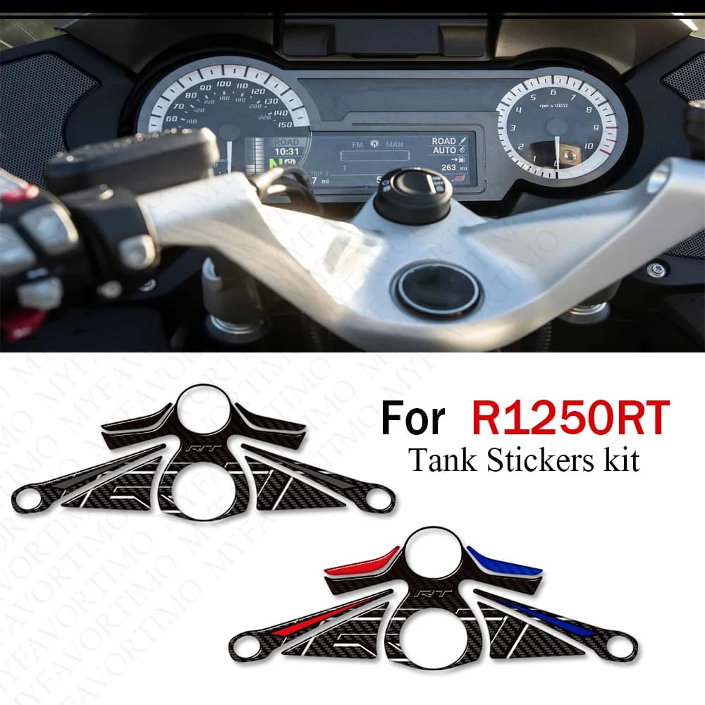 For BMW R1250RT R 1250 RT 2024 Motorcycle Relief of Armed Carro Manopole Kit Ginocchio Stickers kit Decalcomanie Carenatura Parafango Epoxy Resin Protection