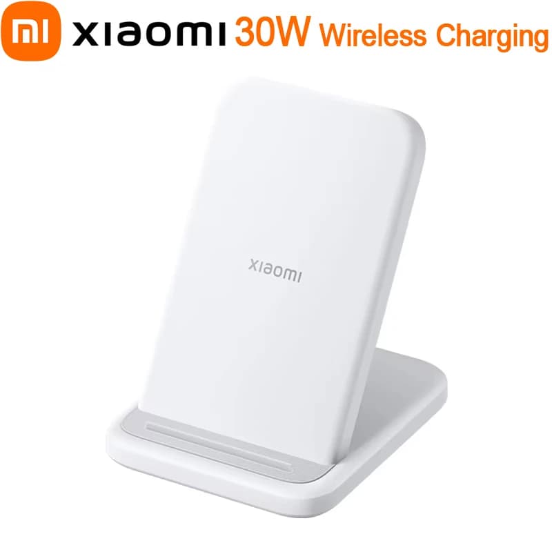 Caricabatterie wireless Xiaomi 30W ricarica rapida verticale per Xiaomi Mi serie 14/13/12/11 per serie Redmi K70/K60 per serie IPhone