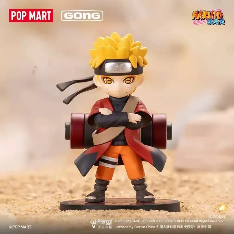 POP MART GONG Naruto Shippuden Akatsuki Arc Series Blind Box Guess Bag Genuino Giocattoli Bambole Cute Anime Action Figure Ornamento Regalo