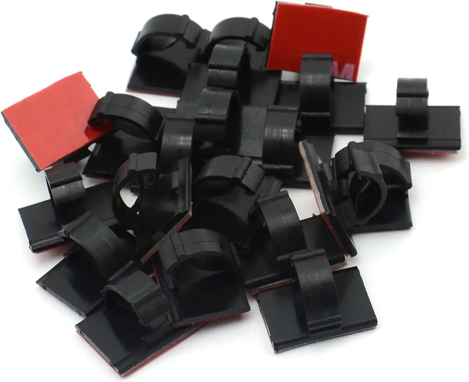 Self-adhesive cable clamps support for car clamps suitable for Dash Cam Rear Camera charging cable (20 pieces)