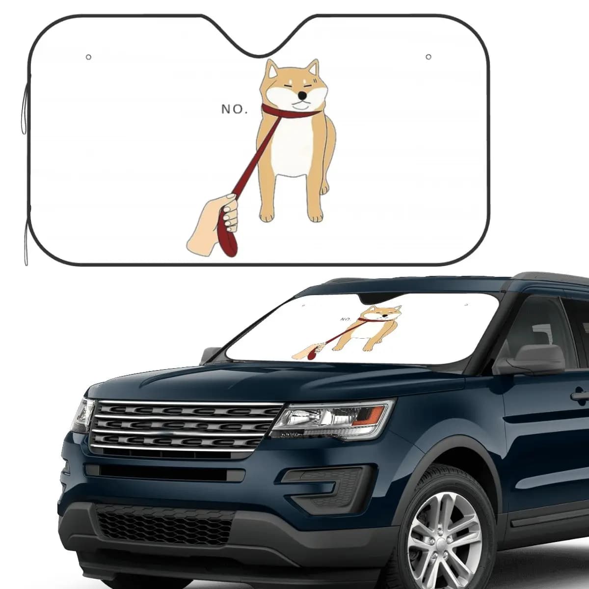 Animale Shiba Inu Cani Parasole Parabrezza Auto Parabrezza Anteriore Finestra Parasole Accessori Coperture