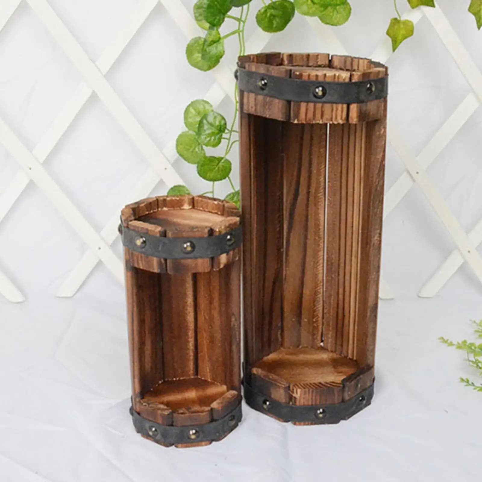 Rustic Flower Pot Succulent Plant Pot Containers Wedding Patio Garden Decor