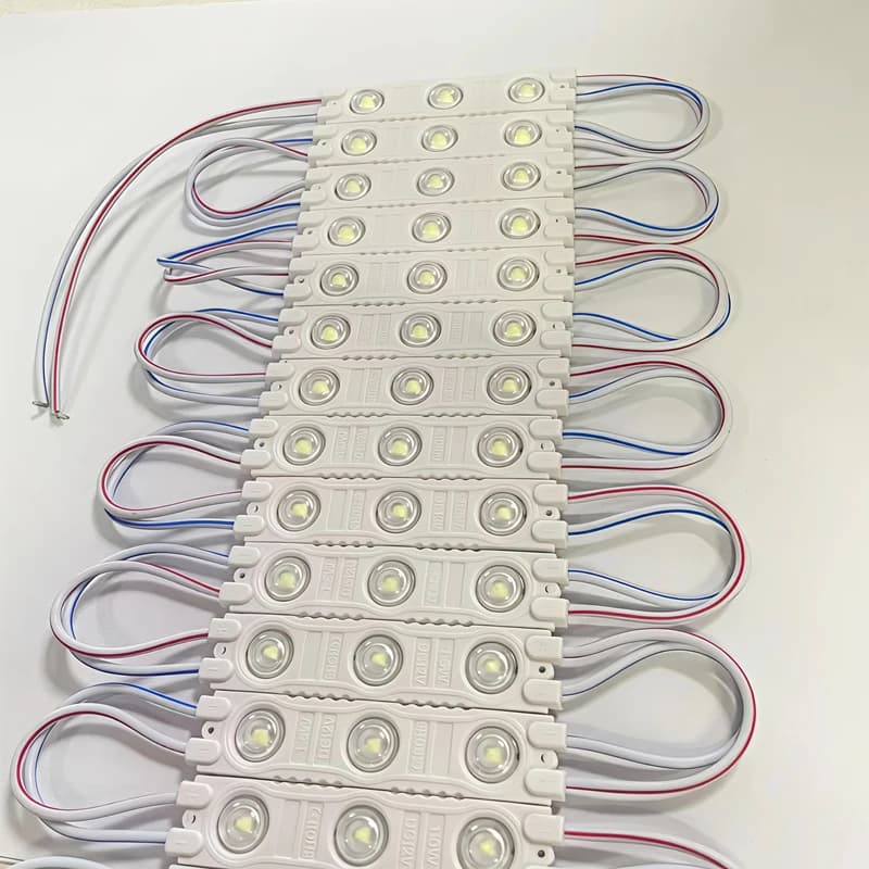 100 PZ DC12V Bianco 10000K Iniezione 3 Modulo LED 1.5W Luce posteriore decorativa impermeabile per cartelli pubblicitari con lettere