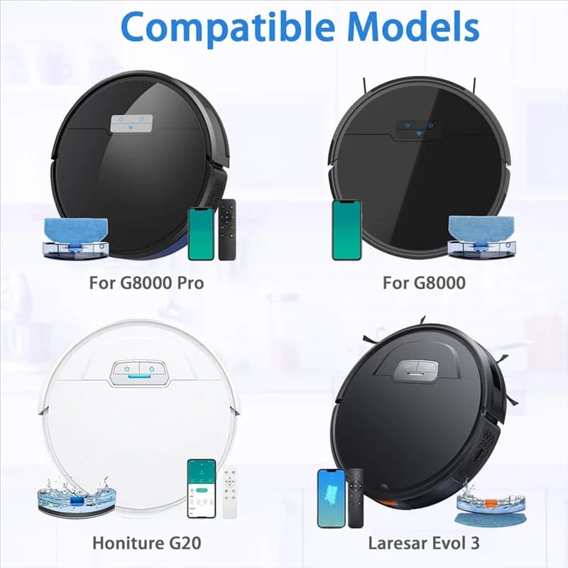 ABGH-Parti di ricambio per aspirapolvere robot Tikom G8000/G8000 Pro/HONITURE G20 - Accessori di ricambio - Spazzola a rullo principale