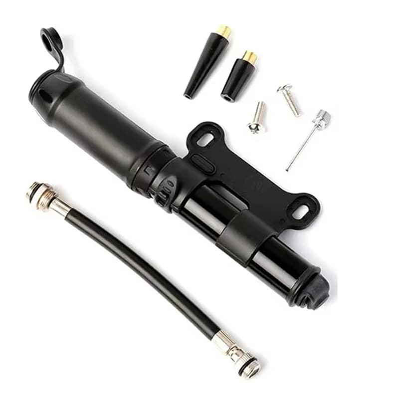 Mini pompa per bici Pompa manuale per gonfiaggio pneumatici per bicicletta portatile per bici da strada e palla Include staffa di montaggio, accessori per bici