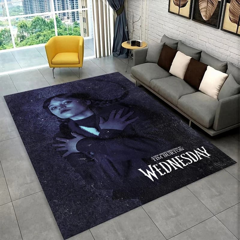 Classic W-Wednesday TV non-slip carpet for living room, bedroom, games room, soft home carpet, home decoration carpet, baby room gift