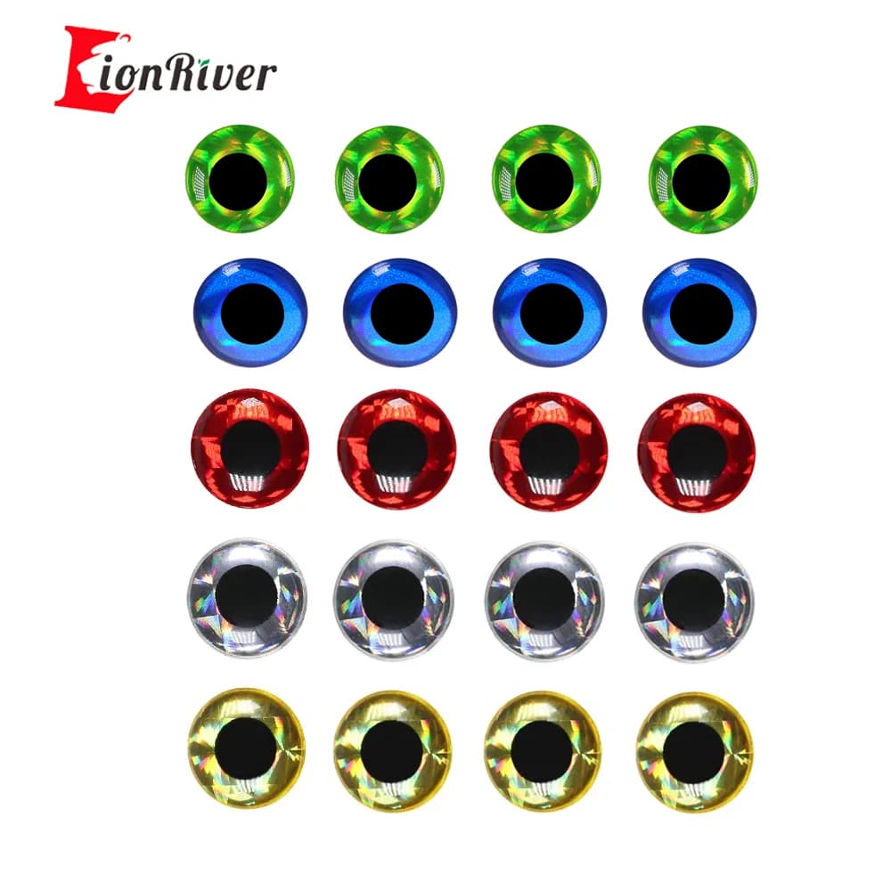 Lionriver Olografico 3D Richiamo di Pesca Occhi Simulazione Bulbo Oculare Per Jig Esche Crankbaits Esche Artificiali FAI DA TE Occhio Attrezzatura Da Pesca