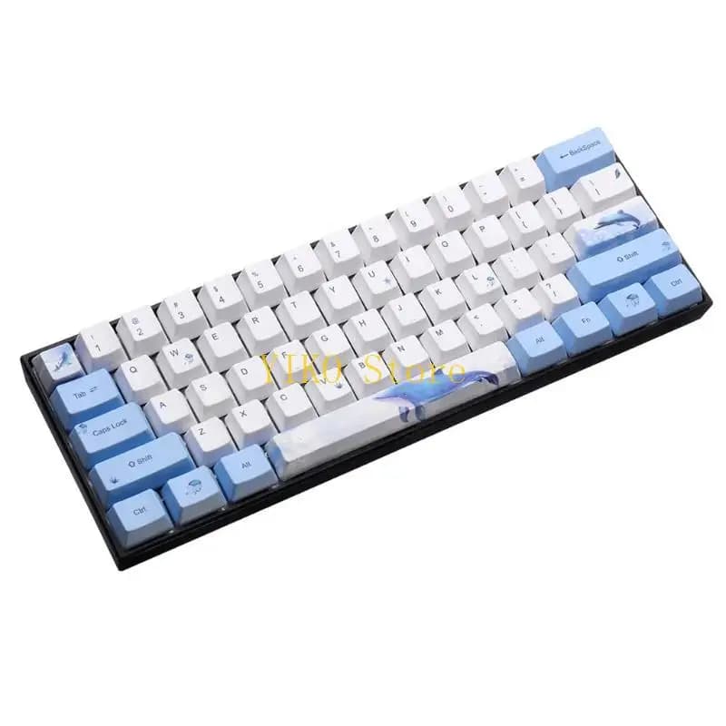 K32C 72Key Tema balena Profilo OEM Sublimazione della tintura per tastiera meccanica MX